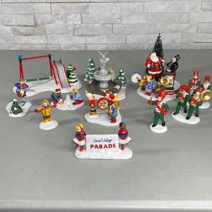 Department 56 The Original Snow Village Set of 11 Hand Painted Accessories